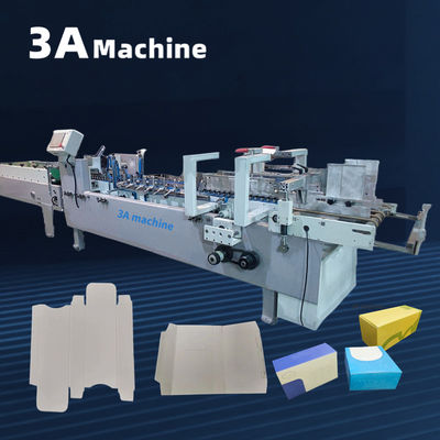 Machine à coller automatiquement des dossiers à haute productivité pour coller du papier et plier des boîtes