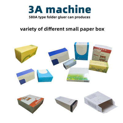 Machine à coller automatiquement des dossiers à haute productivité pour coller du papier et plier des boîtes