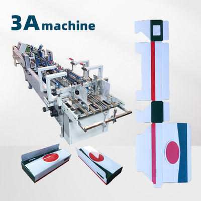 Machine d'emballage alimentaire boîte adaptée carton automatique dossier de colle avec papier