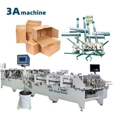 Machine à plier à collage à double face ondulée CQT900YG-2 contrôlée par PLC pour le matériel