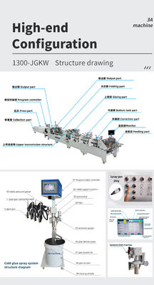 3700 kg Capacité Double-verrouillage du fond du papier collant de colle machine pour boîte ondulée