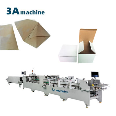 Machines de transformation du papier à double verrouillage, machines à coller à fond pliable pour boîtes ondulées