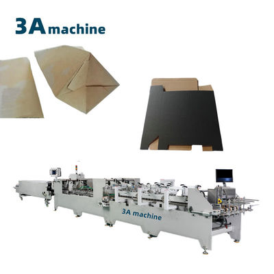 Machine à coller de dossier pliant à haute productivité pour la fabrication de boîtes automatiques à double verrouillage