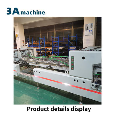 Machine à coller de dossier pliant à haute productivité pour la fabrication de boîtes automatiques à double verrouillage