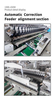 Carton/boîte ondulée à double verrouillage, diffuseur de colle à fond à grande vitesse, machine à coller les dossiers 1300*JGKW
