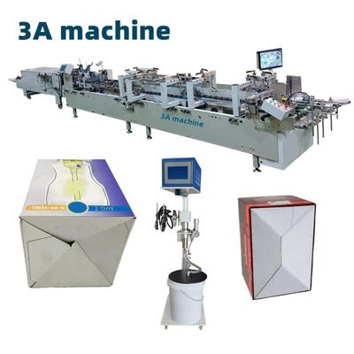 4200 KG CQT-900 Gluer de dossier de verrouillage automatique en bas amélioré pour emballage amélioré