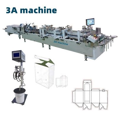 PLC contrôlée CQT-900 Machine automatique de pliage et de collage de carton pour boîtes en carton
