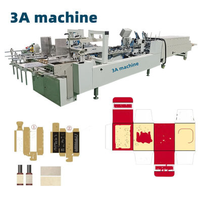 CQT 800 Boîte en carton/boîte en ligne droite ondulée Machine à coller en carton automatique
