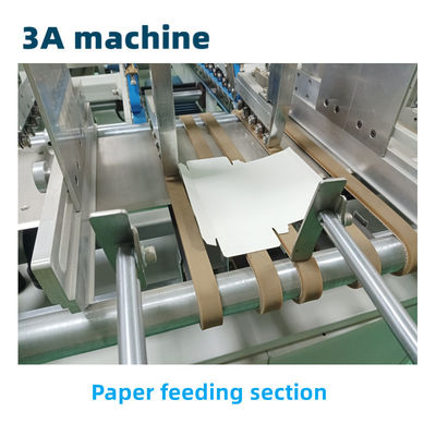 Compact 3.5M*1.1M*1.4M CQT 800 machine à coller des dossiers pour le pliage et le collage du carton