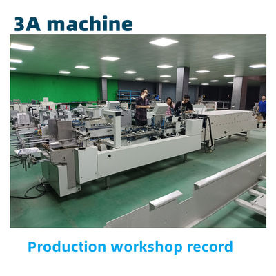 Compact 3.5M*1.1M*1.4M CQT 800 machine à coller des dossiers pour le pliage et le collage du carton