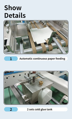 CQT 800 Machine à plier et coller en carton/en carton ondulé en ligne droite avec fonction