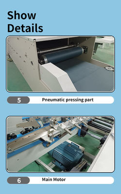 CQT 800 Boîte en carton/ligne droite ondulée Machine à coller les dossiers en carton automatique
