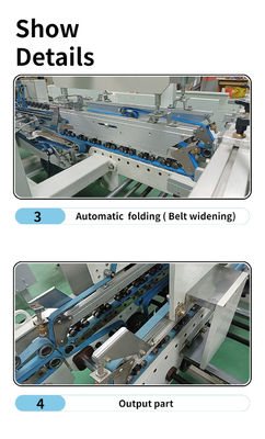 CQT 800 Boîte en carton/ligne droite ondulée Machine à coller les dossiers en carton automatique