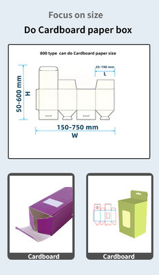 CQT 800 Boîte en carton/ligne droite ondulée Machine à coller les dossiers en carton automatique