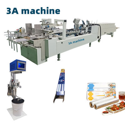 Boîte d'emballage automatique en papier d'aluminium et en étain machine à coller CQT-800