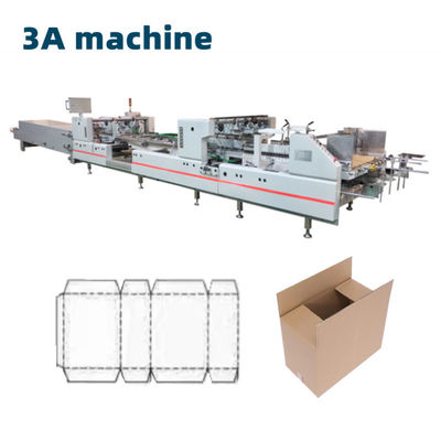 Voltage 380v CQT-1300 boîte à flûte ondulée à trois couches machine à coller automatique
