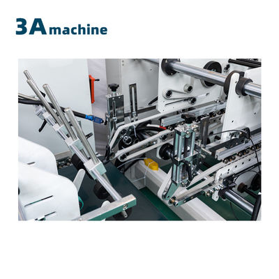 Machine de collage de dossiers à commande PLC avancée pour boîte à 4 coins et boîte à papier à 6 coins