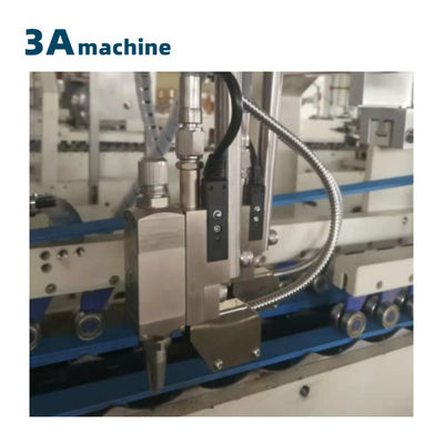 Machine de collage de dossiers à commande PLC avancée pour boîte à 4 coins et boîte à papier à 6 coins