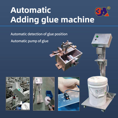 Machine de collage pneumatique de dossier professionnel pour 4/6 boîtes d'angle à entraînement pneumatique