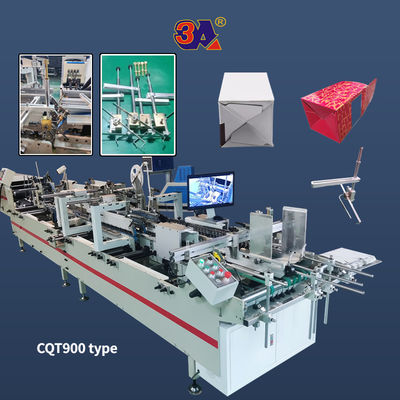 Machine à coller des dossiers pour carton ondulé Carton boîte 4.5kw composants de base PLC