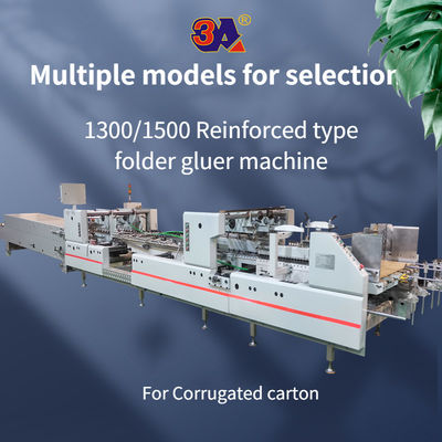 Machine à coller des dossiers pour carton ondulé Carton boîte 4.5kw composants de base PLC