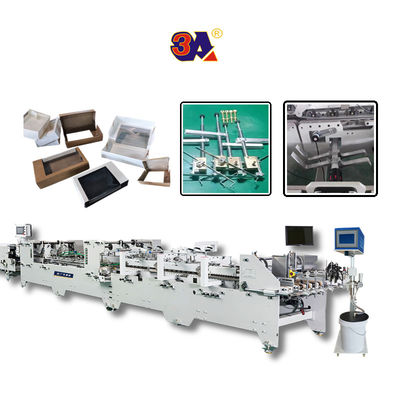 Machine à coller des dossiers contrôlée par PLC pour carton ondulé Carton carton Boîte 200g-650g de papier