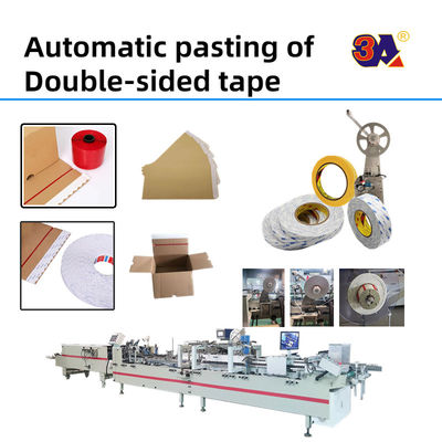 Machine à coller des dossiers pour carton ondulé Carton boîte CQT-800A Type de papier 200g-650g